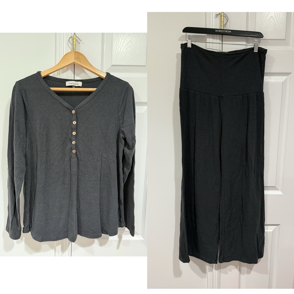Women's Charcoal Pajama Set